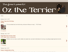 Tablet Screenshot of oztheterrier.com